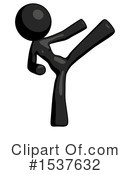 Black Design Mascot Clipart #1537632 by Leo Blanchette
