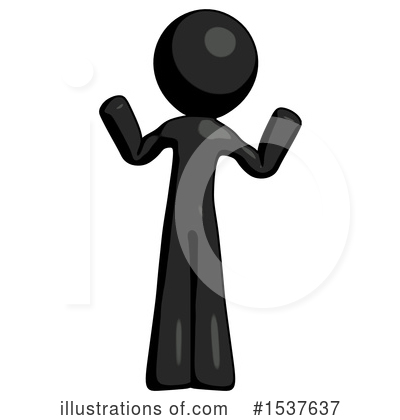 Royalty-Free (RF) Black Design Mascot Clipart Illustration by Leo Blanchette - Stock Sample #1537637