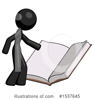 Royalty-Free (RF) Black Design Mascot Clipart Illustration by Leo Blanchette - Stock Sample #1537645