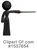 Black Design Mascot Clipart #1537654 by Leo Blanchette