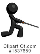 Black Design Mascot Clipart #1537659 by Leo Blanchette