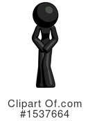 Black Design Mascot Clipart #1537664 by Leo Blanchette