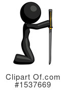 Black Design Mascot Clipart #1537669 by Leo Blanchette