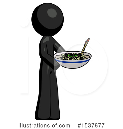Royalty-Free (RF) Black Design Mascot Clipart Illustration by Leo Blanchette - Stock Sample #1537677