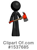 Black Design Mascot Clipart #1537685 by Leo Blanchette
