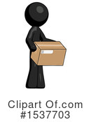 Black Design Mascot Clipart #1537703 by Leo Blanchette