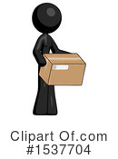 Black Design Mascot Clipart #1537704 by Leo Blanchette