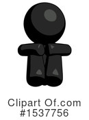 Black Design Mascot Clipart #1537756 by Leo Blanchette