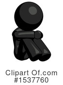 Black Design Mascot Clipart #1537760 by Leo Blanchette