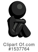 Black Design Mascot Clipart #1537764 by Leo Blanchette