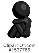 Black Design Mascot Clipart #1537766 by Leo Blanchette
