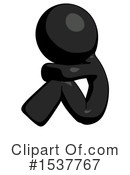 Black Design Mascot Clipart #1537767 by Leo Blanchette