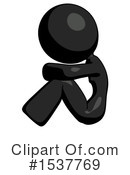 Black Design Mascot Clipart #1537769 by Leo Blanchette
