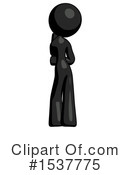 Black Design Mascot Clipart #1537775 by Leo Blanchette
