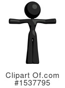 Black Design Mascot Clipart #1537795 by Leo Blanchette