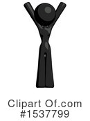 Black Design Mascot Clipart #1537799 by Leo Blanchette