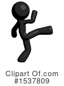 Black Design Mascot Clipart #1537809 by Leo Blanchette