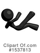 Black Design Mascot Clipart #1537813 by Leo Blanchette