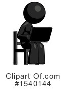 Black Design Mascot Clipart #1540144 by Leo Blanchette