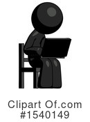 Black Design Mascot Clipart #1540149 by Leo Blanchette