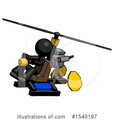Royalty-Free (RF) Black Design Mascot Clipart Illustration by Leo Blanchette - Stock Sample #1540197