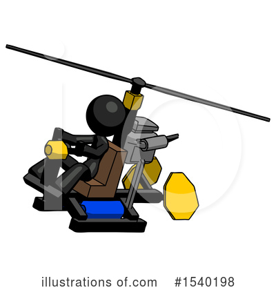 Royalty-Free (RF) Black Design Mascot Clipart Illustration by Leo Blanchette - Stock Sample #1540198