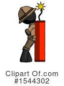 Black Design Mascot Clipart #1544302 by Leo Blanchette
