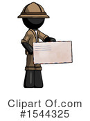 Black Design Mascot Clipart #1544325 by Leo Blanchette