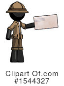 Black Design Mascot Clipart #1544327 by Leo Blanchette