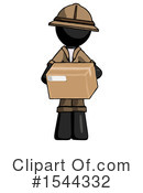 Black Design Mascot Clipart #1544332 by Leo Blanchette