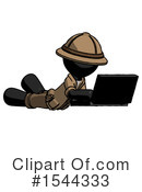 Black Design Mascot Clipart #1544333 by Leo Blanchette