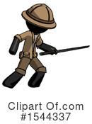Black Design Mascot Clipart #1544337 by Leo Blanchette