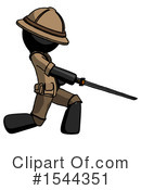Black Design Mascot Clipart #1544351 by Leo Blanchette