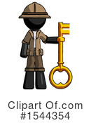 Black Design Mascot Clipart #1544354 by Leo Blanchette