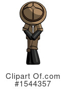 Black Design Mascot Clipart #1544357 by Leo Blanchette