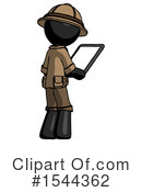 Black Design Mascot Clipart #1544362 by Leo Blanchette