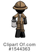 Black Design Mascot Clipart #1544363 by Leo Blanchette