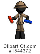 Black Design Mascot Clipart #1544372 by Leo Blanchette