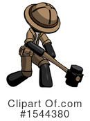Black Design Mascot Clipart #1544380 by Leo Blanchette