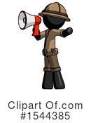 Black Design Mascot Clipart #1544385 by Leo Blanchette