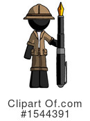 Black Design Mascot Clipart #1544391 by Leo Blanchette