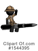 Black Design Mascot Clipart #1544395 by Leo Blanchette