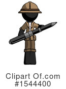 Black Design Mascot Clipart #1544400 by Leo Blanchette