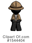 Black Design Mascot Clipart #1544404 by Leo Blanchette