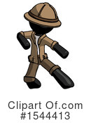 Black Design Mascot Clipart #1544413 by Leo Blanchette