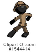 Black Design Mascot Clipart #1544414 by Leo Blanchette