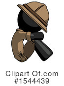 Black Design Mascot Clipart #1544439 by Leo Blanchette