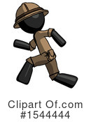 Black Design Mascot Clipart #1544444 by Leo Blanchette