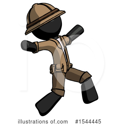 Royalty-Free (RF) Black Design Mascot Clipart Illustration by Leo Blanchette - Stock Sample #1544445