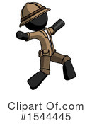 Black Design Mascot Clipart #1544445 by Leo Blanchette